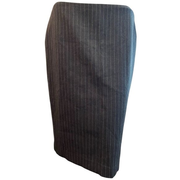 Anne Klein Dresses & Skirts - Anne Klein Size 8 Straight & Pencil Skirts Gray White Pin Stripe Executive NWT